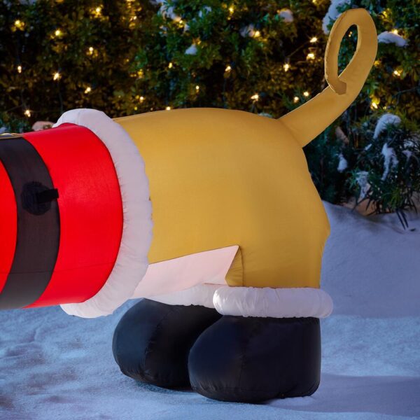 Airblown 4 ft. Inflatable Dachshund with Santa Outfit