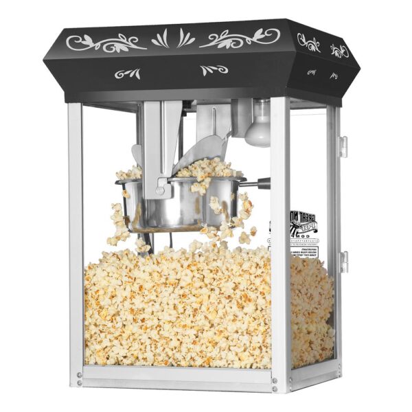 Great Northern Foundation 6 oz. Black Countertop Popcorn Machine