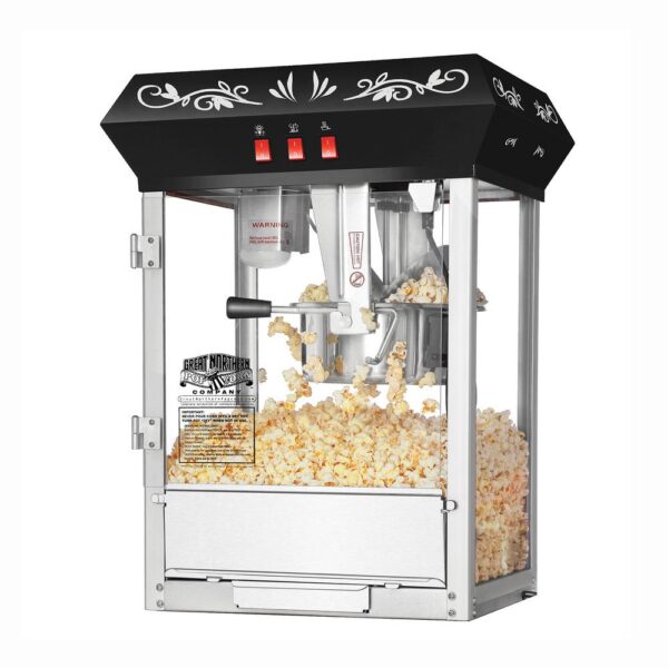 Great Northern Foundation 6 oz. Black Countertop Popcorn Machine