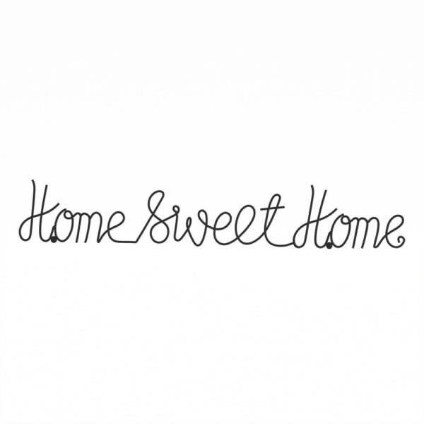 Lavish Home "Home Sweet Home" Metal Cutout Sign
