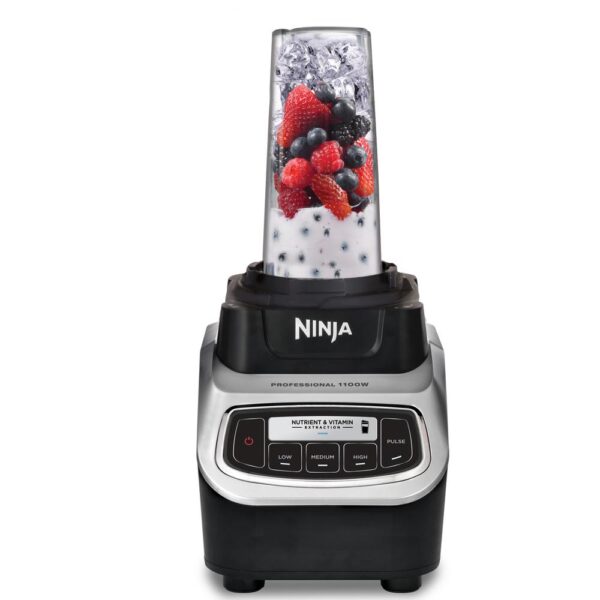 NINJA Nutri Ninja 72 oz. 5-Speed Black Professional Blender with 2 Nutri Ninja Cups