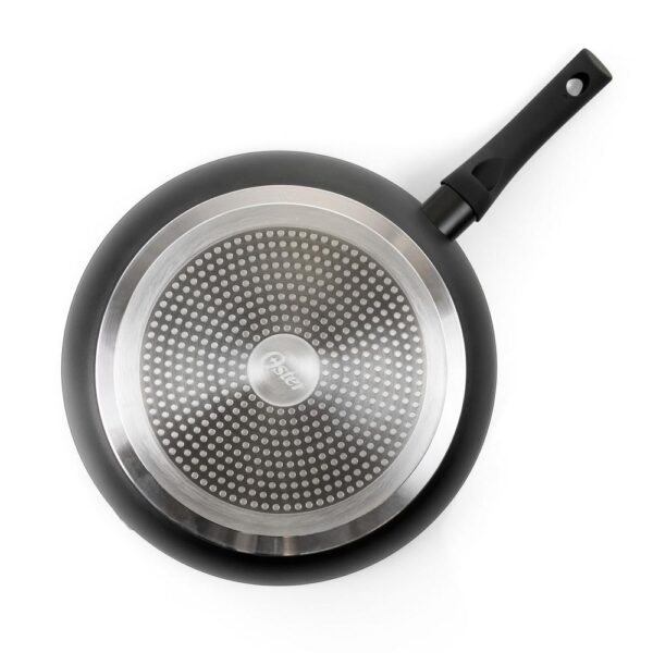 Oster Bissett 12 in. Aluminum Nonstick Frying Pan in Black