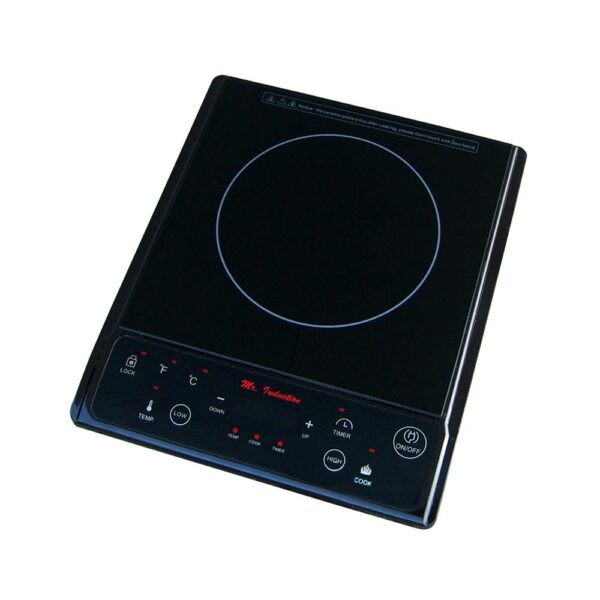 SPT 1300-Watts 7.5 in. Single Burner Induction Cooker (Black) with 3.5L Induction Ready Stainless Steel Pot w/ Glass Lid