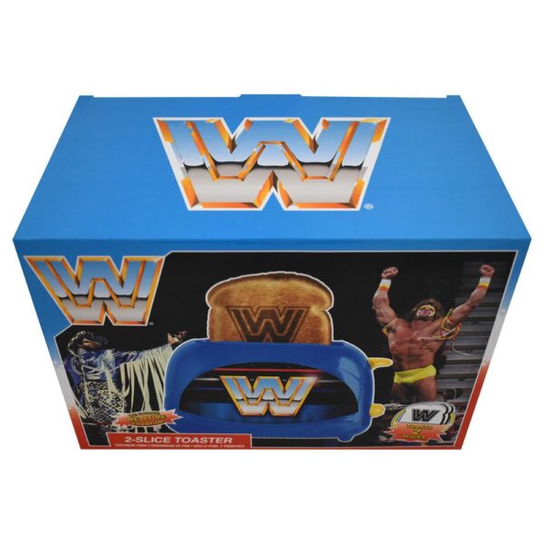 Uncanny Brands Blue WWE Retro Two-Slice Toaster -- 600 Watts