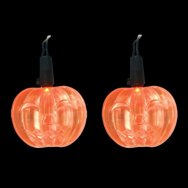 Brite Star Battery Operated 10-Light Halloween Orange Pumpkin LED Light Set (Set of 2)