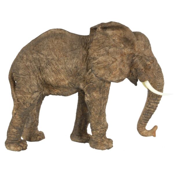 A & B Home 10 in. Polyresin Elephant Decorative Statue