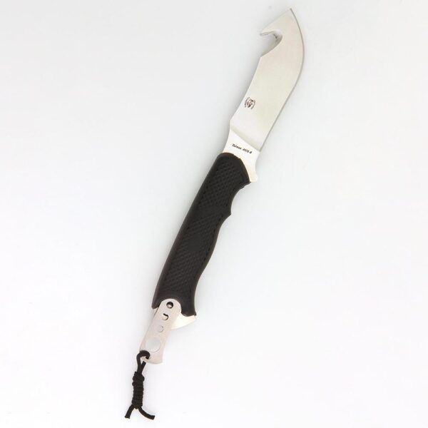Camillus Parasite 4.25 in. Stainless Steel Gut Hook Straight Edge Fixed Blade Knife with Sheath and Integrated Trimming Blade