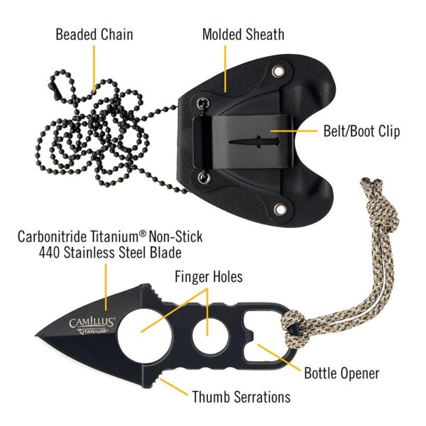 Camillus Heater Boot/Neck Knife