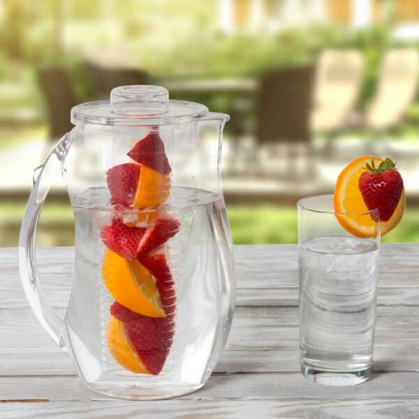 Classic Cuisine 96 oz. Clear Acrylic Infusion Pitcher