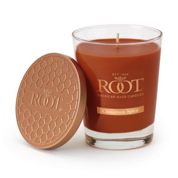 ROOT CANDLES Veriglass Cinnamon Spice Scented Filled Jar Candle