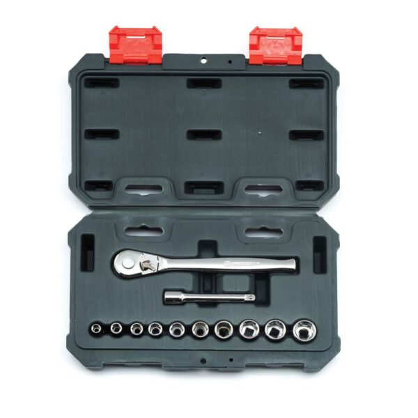 Crescent 1/4 in. Drive 6 Point SAE Mechanics Tool Set (12-Piece)