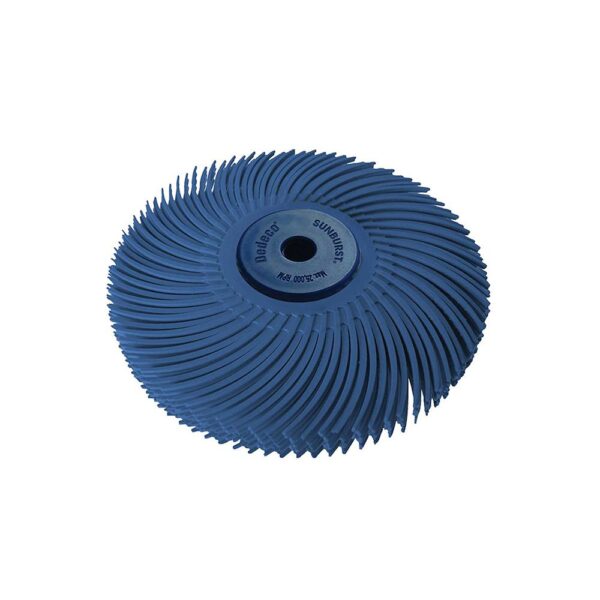 Dedeco Sunburst 3 in. 6-Ply Radial Discs 1/4 in. Fine 400-Grit Arbor Thermoplastic Cleaning and Polishing Tool