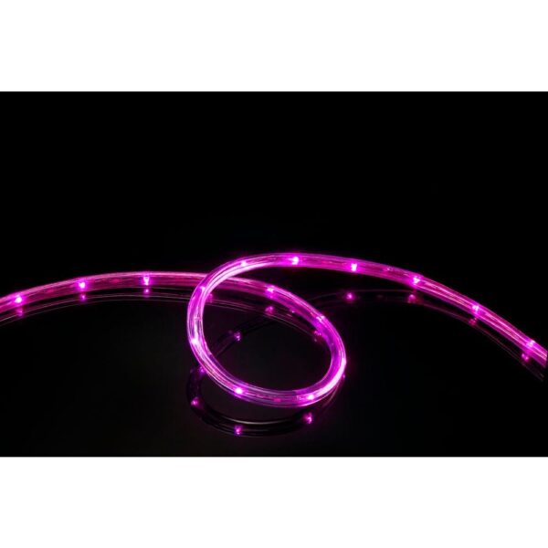 DEERPORT DECOR 16 ft. 108-Light LED Pink All Occasion Indoor Outdoor LED Rope Light 360Directional Shine Decoration