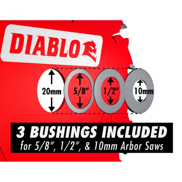 DIABLO 5-1/2 in. x 50-Teeth Aluminum Cutting Saw Blade with Bushings
