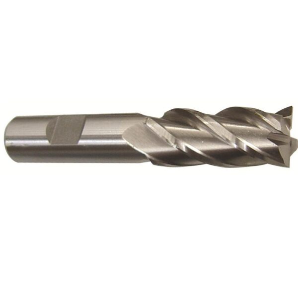 Drill America 7/8 in. x 1/2 in. Shank High Speed Steel End Mill Specialty Bit with 4-Flute
