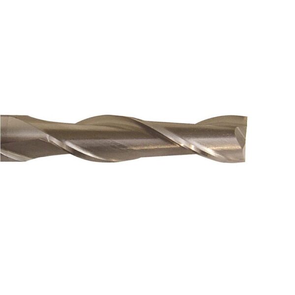 Drill America 3/8 in. x 3/8 in. Shank High Speed Steel Long End Mill Specialty Bit with 2-Flute