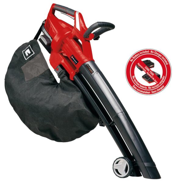Einhell PXC 36-Volt Cordless 130-MPH 430-CFM Brushless Leaf Vacuum / Blower, w/ Debris Bag (Tool Only)