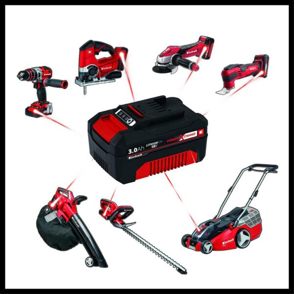 Einhell Power X-Change 18-Volt 3.0-Ah Lithium-Ion Starter Kit, Includes Battery and Fast Charger