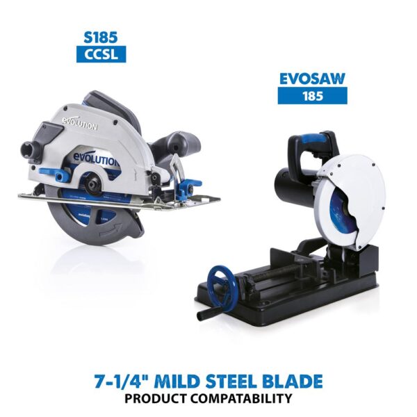 Evolution Power Tools 7-1/4 in. 40-Teeth Mild Steel Cutting Saw Blade
