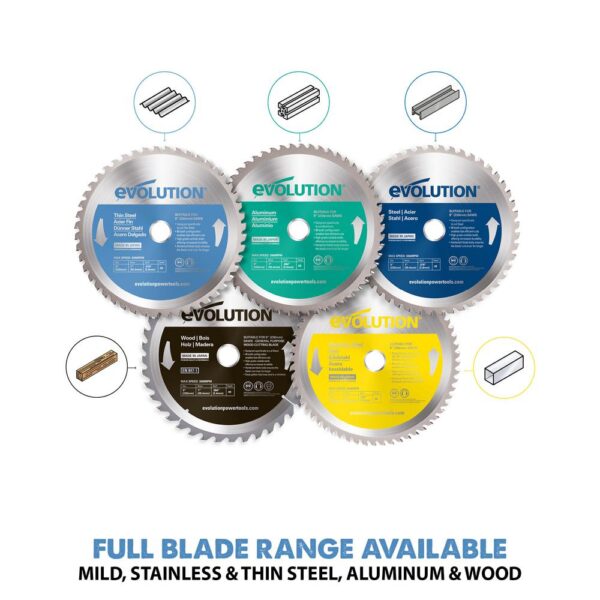 Evolution Power Tools 9 in. 68-Teeth Thin Steel Cutting Saw Blade