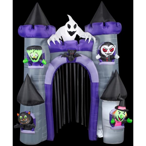 Gemmy 9 ft. H Archway-Haunted Castle Halloween Inflatable