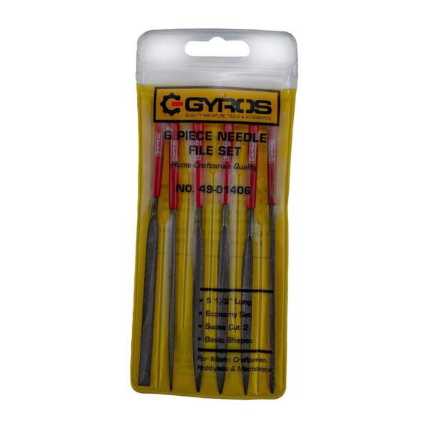 Gyros 5-1/2 in. Needle File Set (6-Piece)