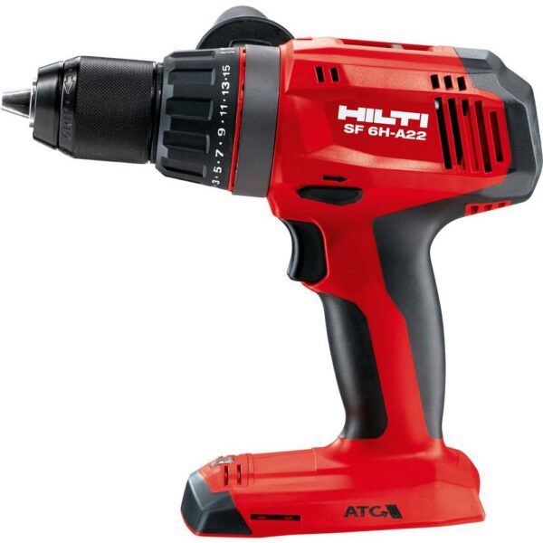 Hilti 22-Volt Lithium-Ion 1/2 in. Cordless Hammer Drill Driver SF 6H with Kit Box