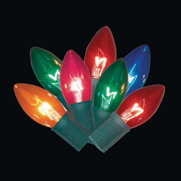 Home Accents Holiday 25-Light C9 Incadescent Multi-Color Christmas String Lights (Set of 6)