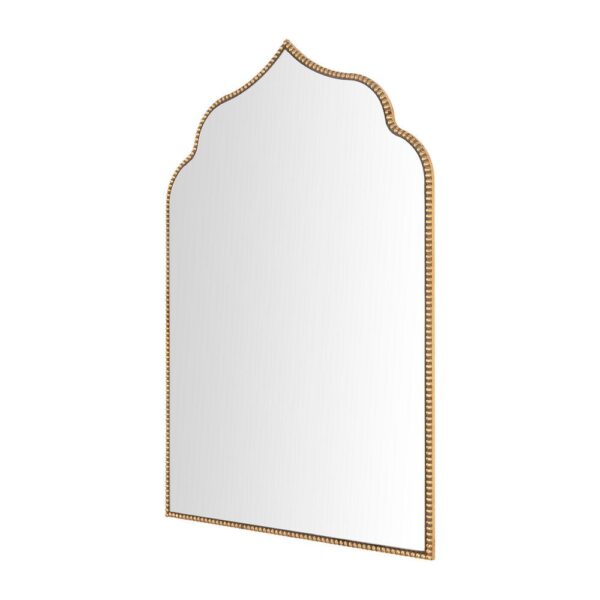 Home Decorators Collection Medium Ornate Arched Gold Antiqued Classic Accent Mirror (35 in. H x 24 in. W)