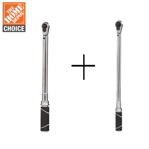 Husky 3/8 in. and 1/2 in. Drive Torque Wrench Set (2-Piece)