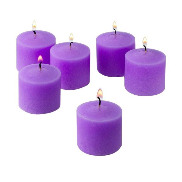 Light In The Dark 10 Hour Lavender Unscented Votive Candle (Set of 72)