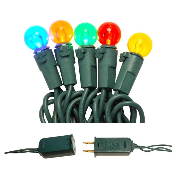LUMABASE 70-Light LED Multi-Color Plastic Globe Electric String Light