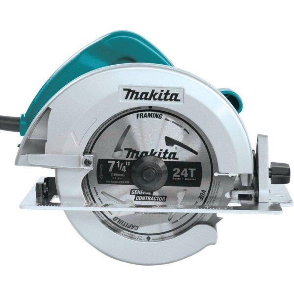 Makita 7-1/4 in. 15 Amp Corded Circular Saw with Dust Port 2 LED Lights 24T Carbide Blade