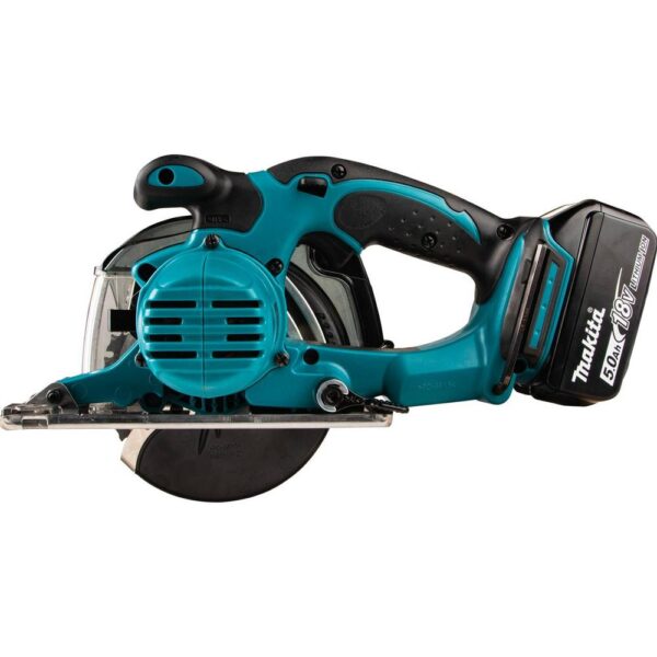 Makita 18-Volt 5-3/8 in. 5.0 Ah LXT Lithium-Ion Cordless Metal Cutting Saw Kit with Electric Brake and Chip Collector