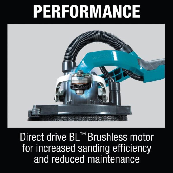 Makita 18-Volt LXT Lithium-Ion Brushless Cordless 9 in. Drywall Sander, AWS Capable (Tool-Only)