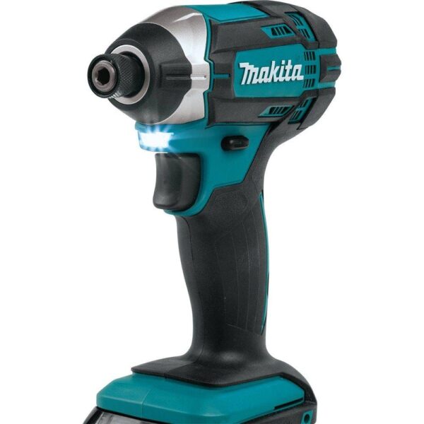Makita 18-Volt LXT Lithium-Ion Cordless 1/4 in. Compact Impact Driver Kit with Two 2.0 Ah Batteries Rapid Charger and Hard Case