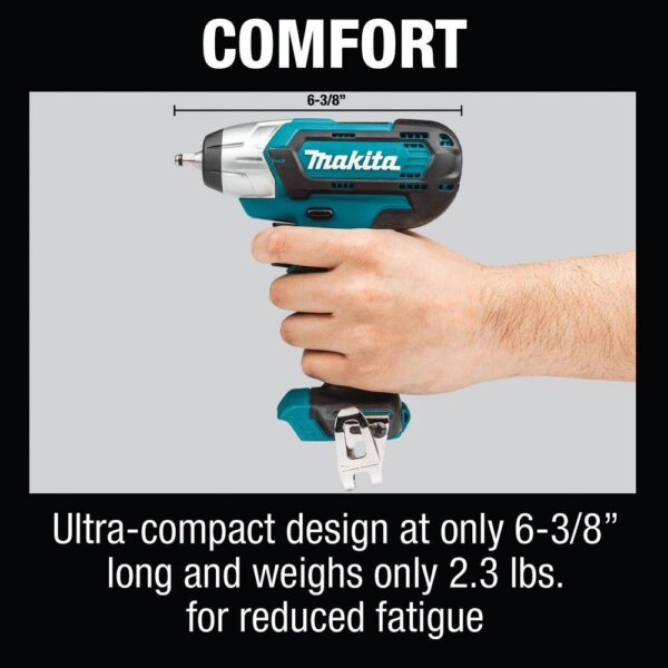 Makita 12-Volt maximum CXT Lithium-Ion Cordless 1/4 in. Sq. Drive Impact Wrench Tool-Only