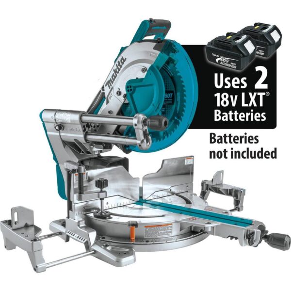 Makita 18-Volt X2 LXT Lithium-Ion (36-Volt) 12 in. Brushless Dual-Bevel Sliding Compound Miter Saw AWS Capable (Tool-Only)