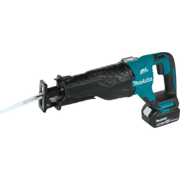 Makita 18-Volt 5.0Ah LXT Lithium-Ion Brushless Cordless Recipro Saw Kit with bonus 18-Volt LXT Lithium-Ion Battery Pack 5.0Ah