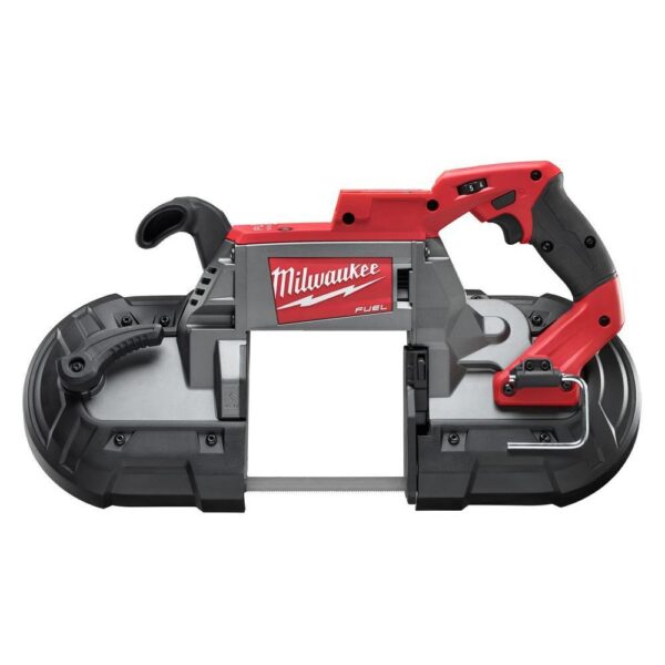 Milwaukee M18 FUEL 18-Volt 4-1/2 in./5 in. Lithium-Ion Brushless Cordless Grinder with Paddle Switch with Bandsaw and Batteries