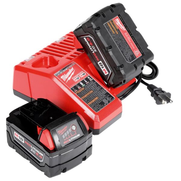 Milwaukee M18 FUEL 18-Volt Lithium-Ion Brushless Cordless 4-1/2 in. /5 in. Grinder with Paddle Switch Kit w/(2) 5.0 Ah Batteries