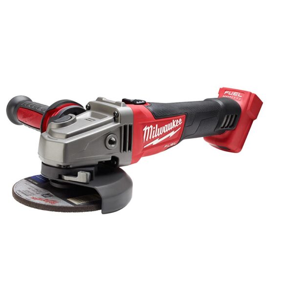 Milwaukee M18 FUEL 18-Volt Lithium-Ion Brushless Cordless 4-1/2 in./5 in. Grinder with Slide Switch (Tool-Only)