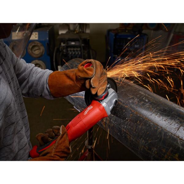 Milwaukee 7.5 Amp 4.5 in. Small Angle Grinder with Lock-On Paddle Switch