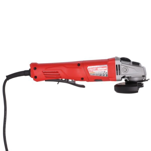 Milwaukee 11 Amp Corded 4-1/2 in. Small Angle Grinder Paddle Lock-On