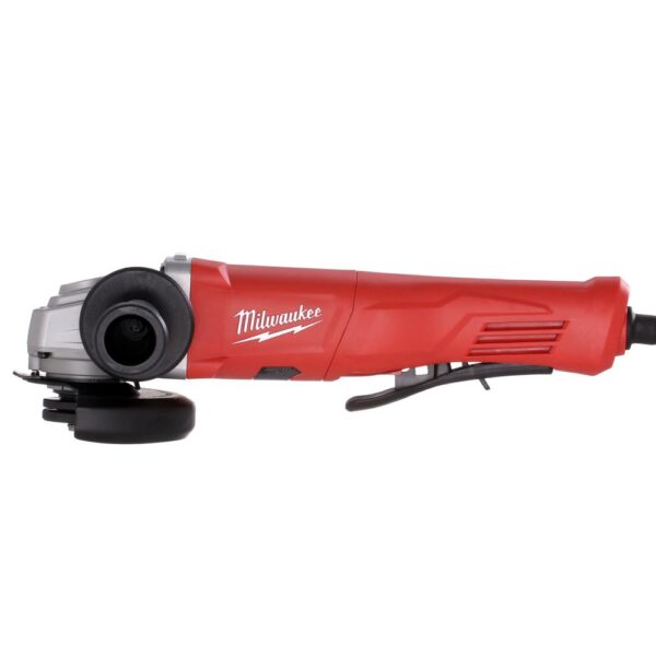 Milwaukee 11 Amp Corded 4-1/2 in. Small Angle Grinder with No-Lock Paddle