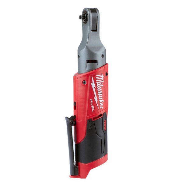 Milwaukee M12 FUEL 12-Volt Lithium-Ion Brushless Cordless 1/4 in. Ratchet and 1/2 in. Ratchet with two 3.0 Ah Batteries