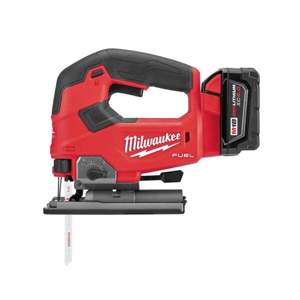 Milwaukee M18 FUEL 18-Volt Lithium-Ion Brushless Cordless Compact Router & Jig Saw Combo Kit (2-Tool) W/5.0Ah Battery & Charger