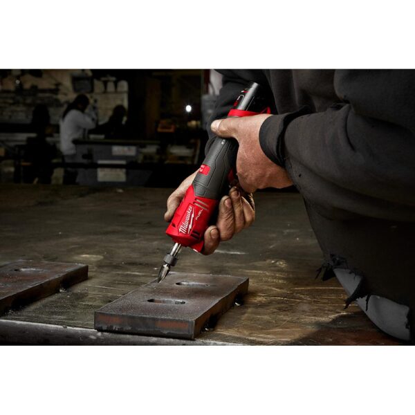 Milwaukee M12 FUEL 12-Volt Lithium-Ion Brushless Cordless 1/4 in. Straight Die Grinder Kit with Two 2.0 Ah Batteries