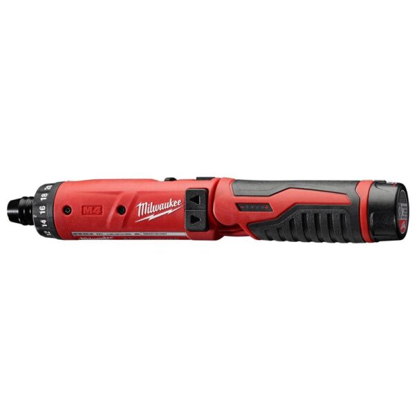 Milwaukee M4 4-Volt Lithium-Ion Cordless 1/4 in. Hex Screwdriver 1-Battery Kit