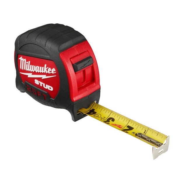Milwaukee M12 12-Volt Lithium-Ion Cordless 1/4 in. Hex Screwdriver Kit w/Two 1.5Ah Batteries and 25 ft. STUD Tape Measure